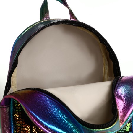 Baby backpack, 20*9*23, lightning department, sparkles, lilac-green-7