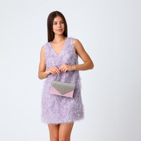 Female bag on a magnet, pink color-7