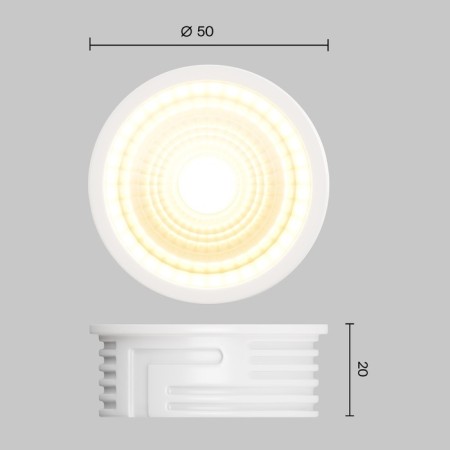 LED Module VOLTEGA 7191, 50x50x20 mm, LED, 7W, 700LM, 3000K, white color-4