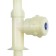 Tap for one water Zein Z2018, round handle, plastic, high R-shaped spout, rice color