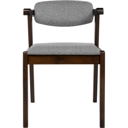 Wooden stool Fit array of gvei/fabric, cappuccino/gray 52x53x76 cm-8