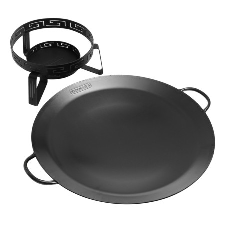 Steel set set with eco-fingering 49 cm + stand, metal 2 mm-2