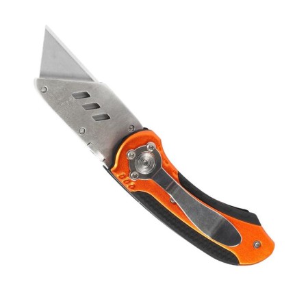Construction knife Patriot CKF-5, with a trapezoidal blade, folding, 5 blades in the kit-1