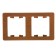 Frame "Glossa" Sche GSL000502, double, horizontal, oak color