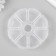 Casket Plastic for trifles "Round" 8 compartments 2.5x10.3x10.3 cm