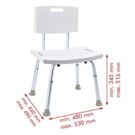 Stool in a bath with adjustable height-2