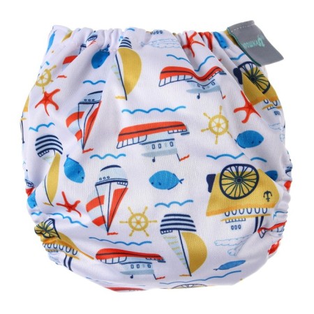 Panties-scammer, reusable, carbon-bamboo fabric, “boats”, from 0-12 months.-4
