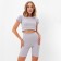 Women's costume minku (top, bicycles), light gray color, rn 44