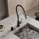 Kitchen mixer Wasserkraft A8417, single -leaf, flexible surge, black