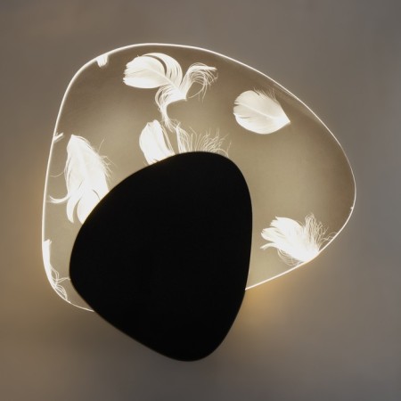 Bra "Paulina" LED 5W black 24.5x23.5x3.5cm