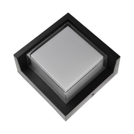 Facade lamp "City", FSD-054, 10 W, 3000K, square, IP65, 220 V, plastic, black-5