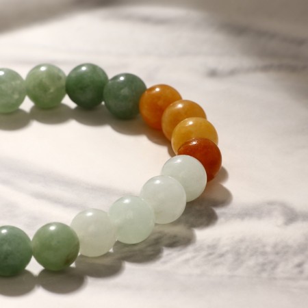 Bracelet ball No. 8 “Quartz”, color mix, 5 cm-2