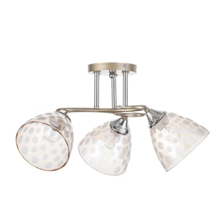 Lamp ceiling Sollar 54x54x26, 3x60W E27, gold, chrome-4