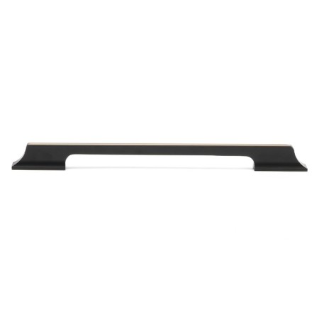 Cappio bracket handle, aluminum, m/o 256 mm, black color with gray insert-1
