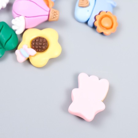 Decor for creativity plastic "Funny Assorted" set 10 pcs 2.8x2 cm-3