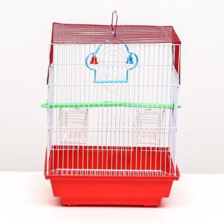 Creator for birds is a square equipped, 30 x 23 x 39 cm, red-6