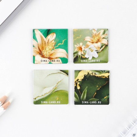 Magnetic bookmarks for books in the postcard "Teacher No. 1", 4 pcs-3