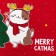 Towel "Dolyana" Merry Catmas 35x60 cm, 100% cotton 160 g/m2