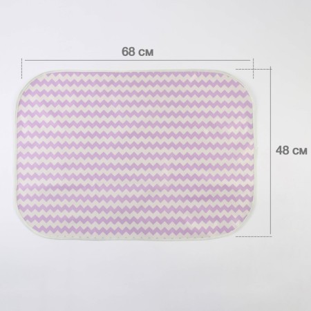 Follow oil oilcloth 48x68 cm, with PVC, with a edging, with a pattern-1
