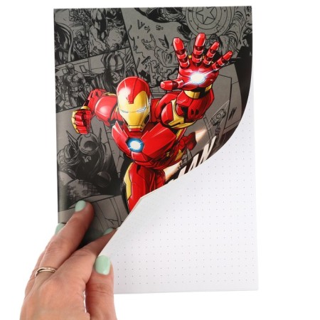Notepad A5, on the paper clip, 40 sheets, to the point, UV-LK, Iron Man, Avengers-5