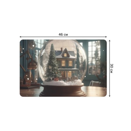 A set of napkins for setting the Magic Shar, rectangular, rounded edges, size 30x46 cm, 4 pcs-2