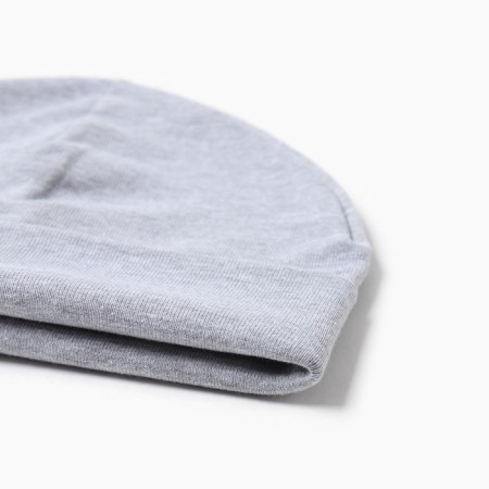 Kit for children (hat, snood), color gray melange/cloud, size 50-52-1