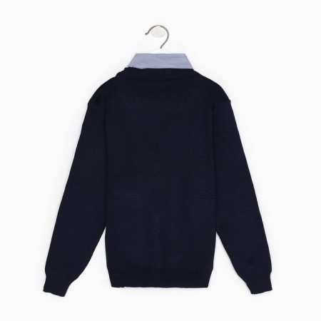 School jumper-unit for boys, blue color, height 140-146cm-5