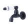 Bronze de Luxe 21988/1 crane, drain, for a bath, pour 80 mm, nozzle cutter, black
