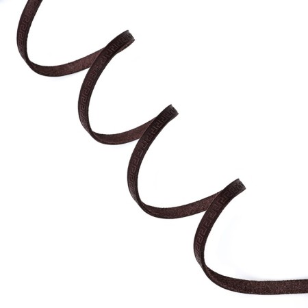 Leather embossed single -layer, 1.4 m x 0.8 cm, brown-2