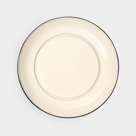 Ceramic plate "Persia", flat, 25 cm, blue, 1 variety, Iran-2