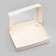 The box is folding, with a window, white, 28 x 20 x 5 cm