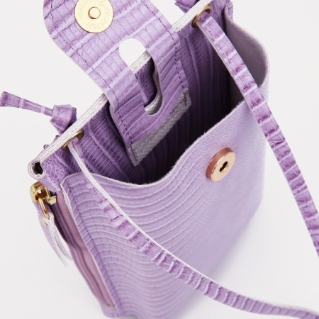 Baby bag on magnet, long belt, lilac color-2