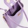 Baby bag on magnet, long belt, lilac color