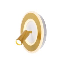 STOSTE ARTE LAMP Tommy A2607AP-20GO, LED, 20 W, 25x25x4 cm, 1000 lm, golden, white