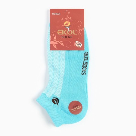 Women's socks, turquoise color, size 36-38-4