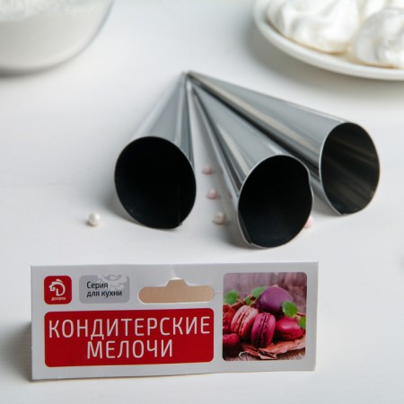 Набор форм для круассанов и трубочек Доляна, 12×3,5 см, 3 шт-2