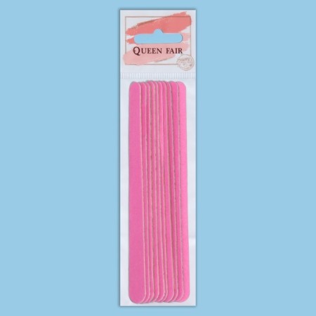 Wooden-based files on a wooden basis, abrasiveness 200/200, 13 cm, 10 pcs, color mix-7