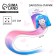 Hair clips, colored strand "You are unique"