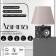 Danze table lamp E27 40W 25x25x35cm