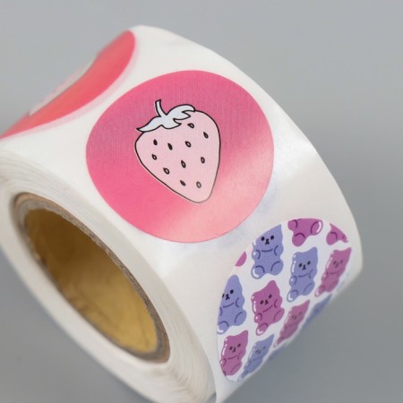 Sticker Paper "Mimic" d = 2.5 cm 252 pcs in the roll-3