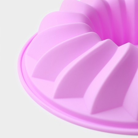 The form for baking the share "German cupcake. Custard ", silicone, d = 21 cm, lilac color-3
