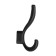 Furniture hook, Vintage122, four -rod, black color, 4 pcs TMP
