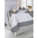 Linen Grey Combi tablecloth, size 180x220 cm