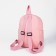Baby backpack on lightning, 3 outer pockets, pink color