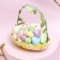 Easter decor "Basket with eggs" 8 × 12 × 14 cm