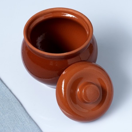 Ceramic pots for baking "Kungur" standard 0.65 liters-1