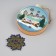 Christmas tree toy "New Year's Night", from batteries, glow warm white