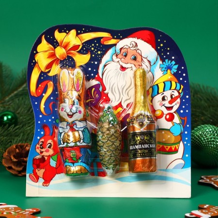 New Year's set "Rabbit, bump, champagne", 98 g