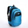 School backpack from textiles on lightning, 4 pockets, blue color