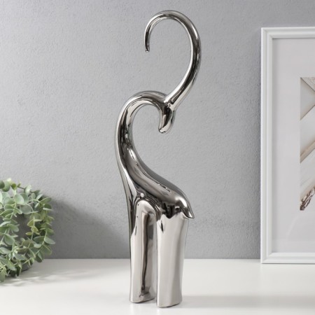 Souvenir Ceramics "Antelope" silver 6x13x47.5 cm-1